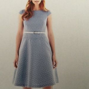 9 & Co. blue cap sleeves dress